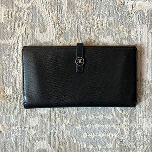 Chanel Caviar Leather Long Wallet
